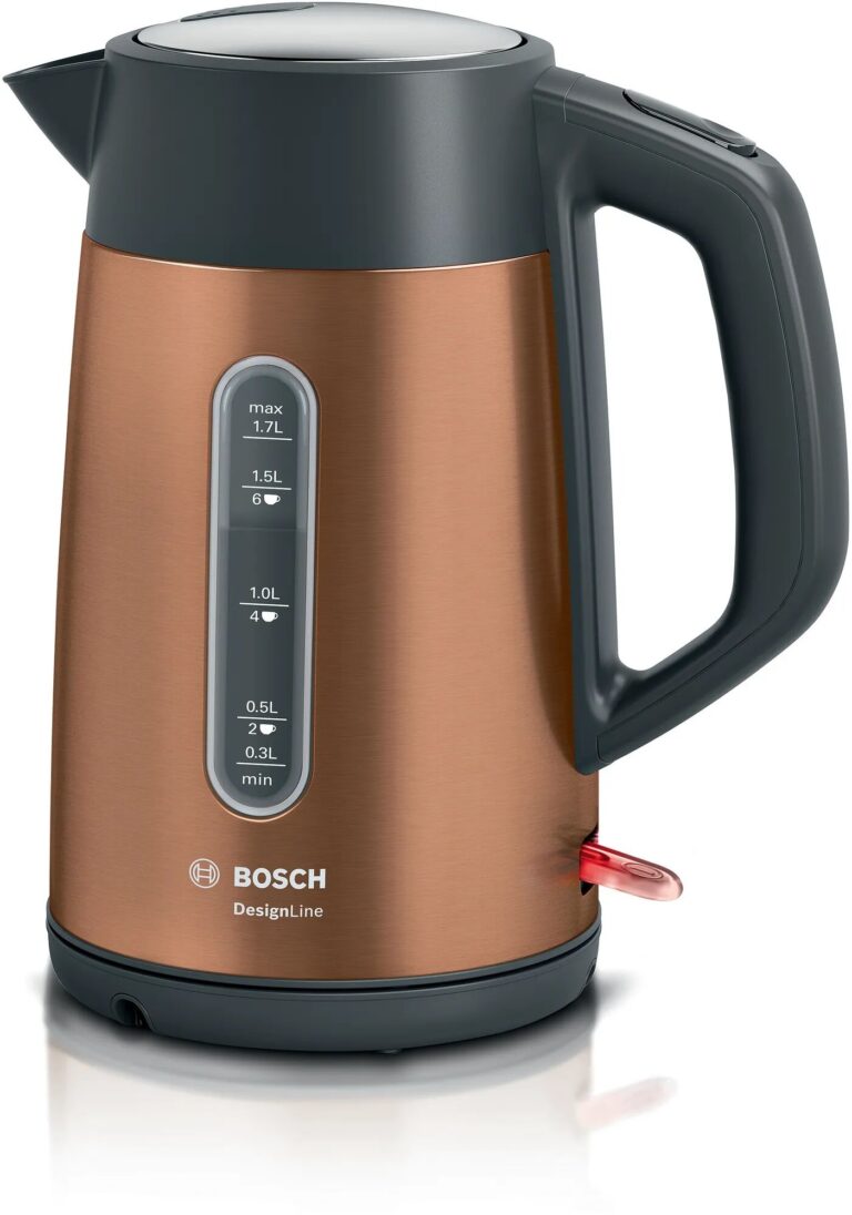 Najlepsze czajniki elektryczne – Ranking Top 7 w 2026 roku 8 Bosch DesignLine TWK4P439