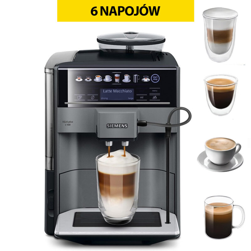 Najlepsze ekspresy do kawy do 2000 zł – Ranking Top 10 w 2026 roku 2 Siemens EQ.6 Plus S100 TE651209RW
