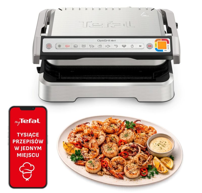 Najlepsze grille elektryczne – Ranking Top 7 w 2026 roku 3 Tefal OptiGrill 4w1 GC774D30