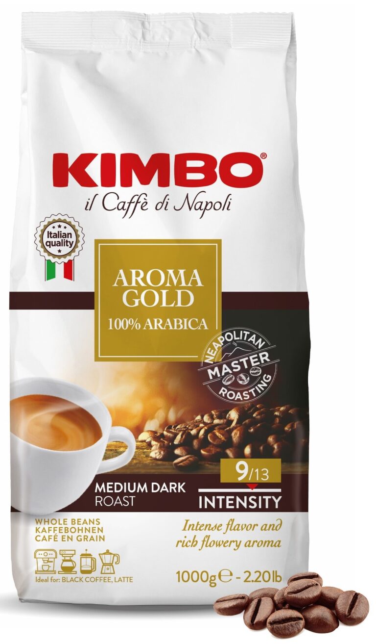 Najlepsze kawy ziarniste – Ranking Top 9 w 2026 roku 13 Kimbo Aroma Gold Arabica 1 kg