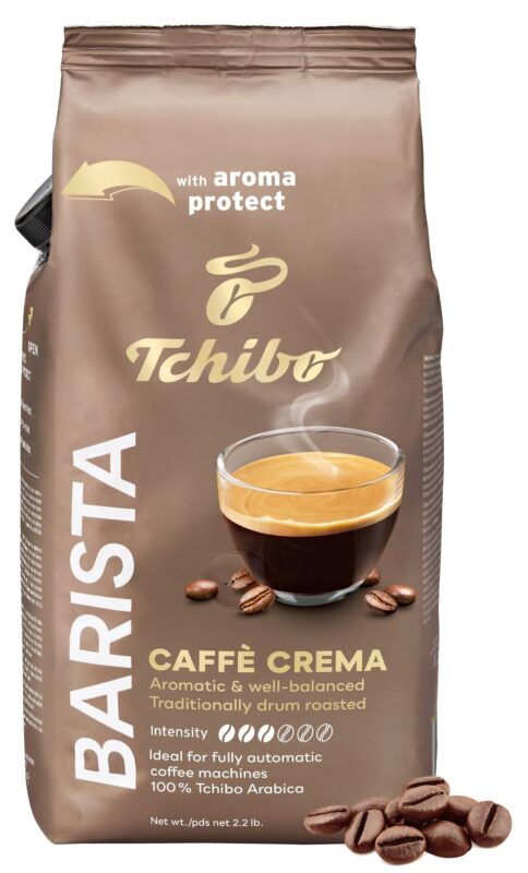 Najlepsze kawy ziarniste – Ranking Top 9 w 2026 roku 2 Tchibo Barista Cafe Crema 1 kg