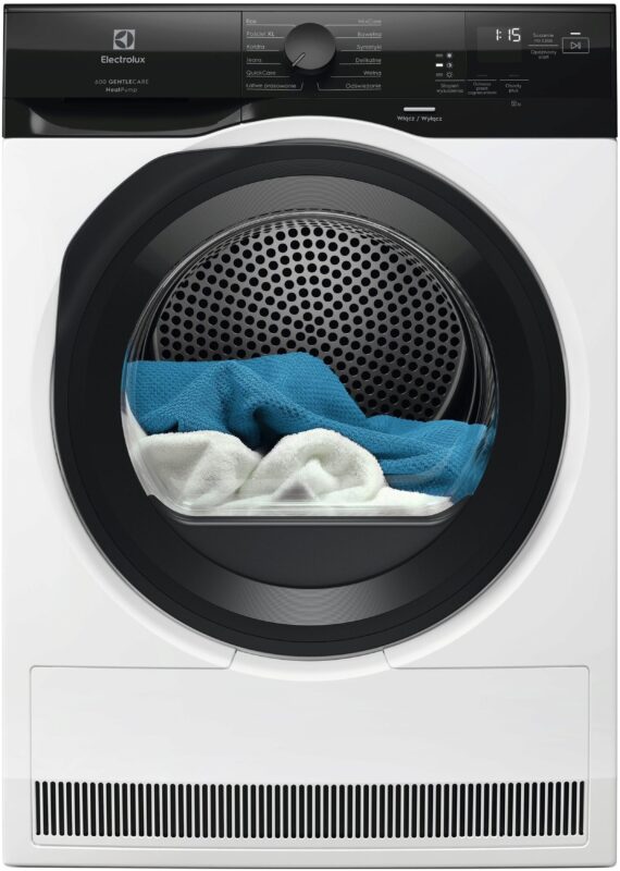 Wymiary suszarek do prania: ile miejsca potrzebuje suszarka i słupek? 6 Electrolux 600 GentleCare MEWD268MCEP