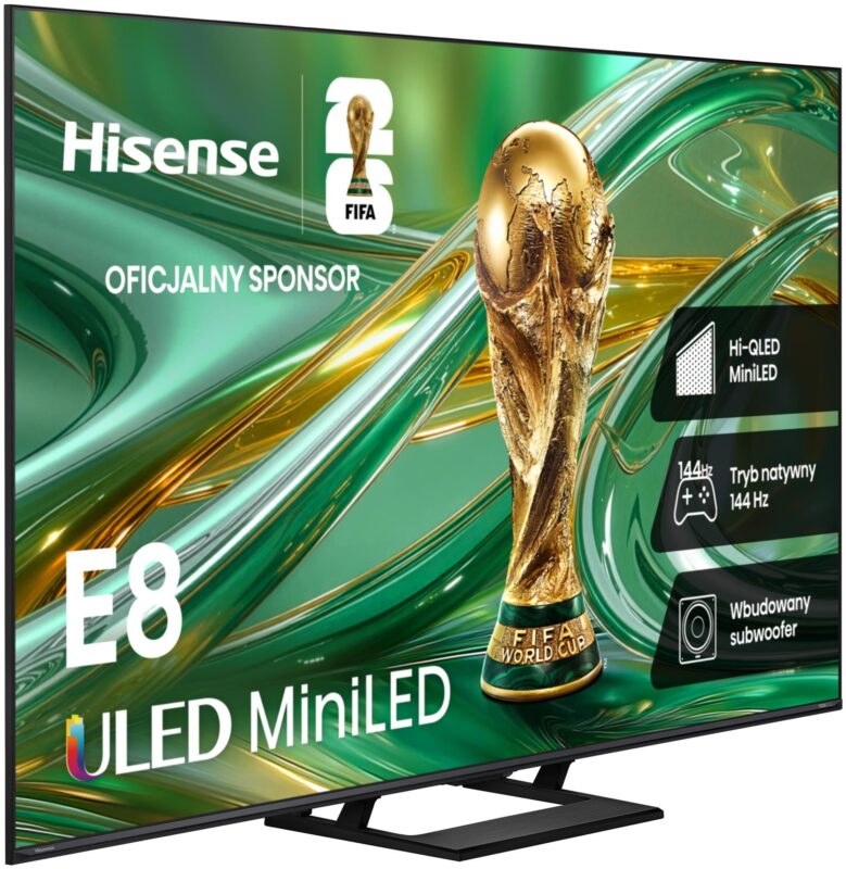 Najlepsze telewizory 50 cali – Ranking Top 10 w 2026 roku 2 Hisense 50E8S