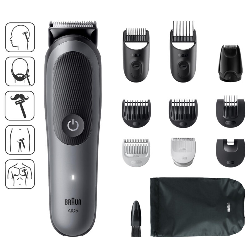 Najlepsze trymery do brody – Ranking Top 10 w 2026 roku 6 Braun Multigroom Seria 5 AIO5560