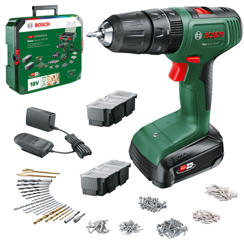 Najlepsze wkrętarki akumulatorowe – Ranking Top 10 w 2026 roku 2 Bosch EasyImpact 18V-40