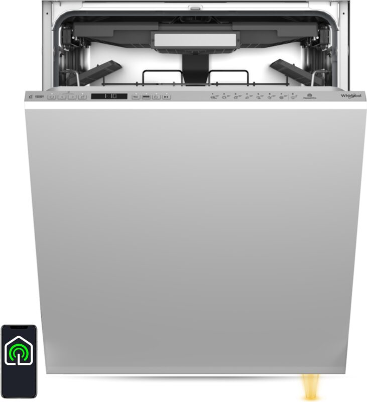 Najlepsze zmywarki do zabudowy 60 cm – Ranking Top 10 w 2026 roku 7 Whirlpool WH7ITB14B3N6LW